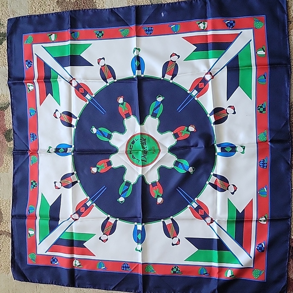 VTG LANCEL PARIS 100% SILK SCARF